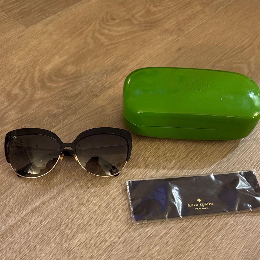 Kate Spade Black and Gold Sunglasses